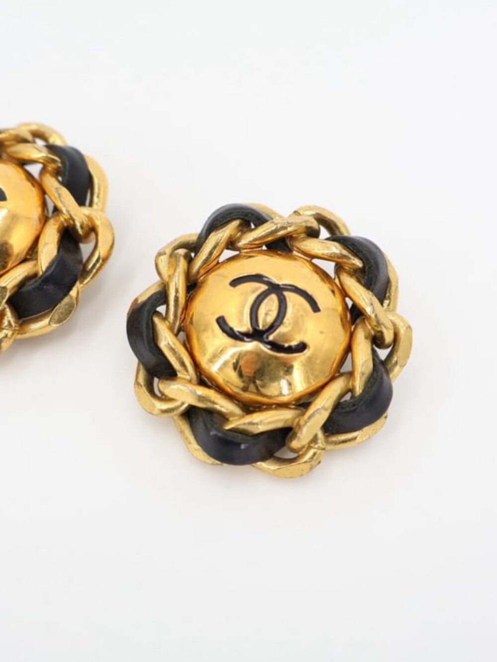 Chanel Coco Mark 29 Brooch GP and Leather Gold Scratch - Picture 2 of 8